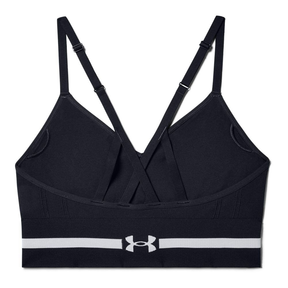 Under Armour SEAMLESS LOW LONG - Brassière Femme noir