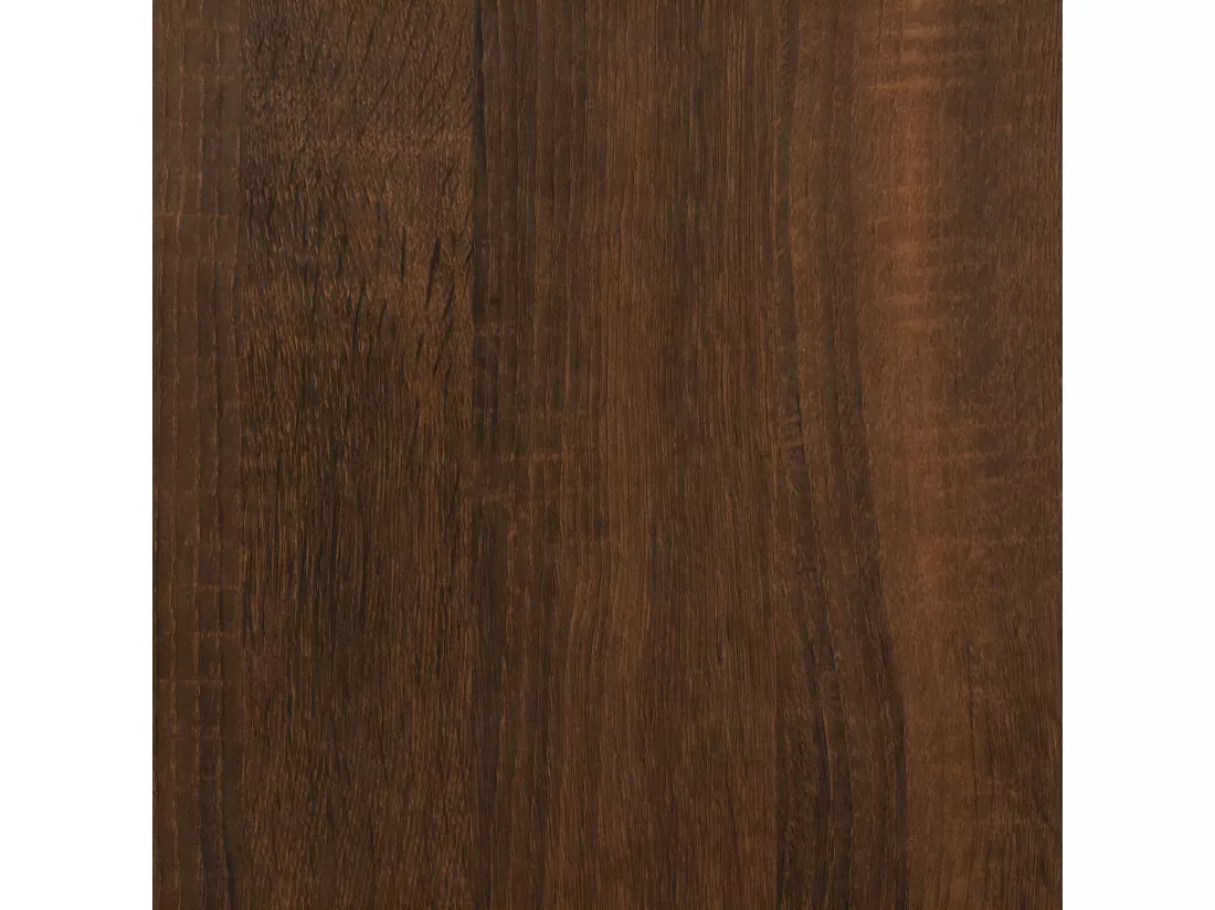 Bureau chêne marron 139x139x75 cm bois d'ingénierie