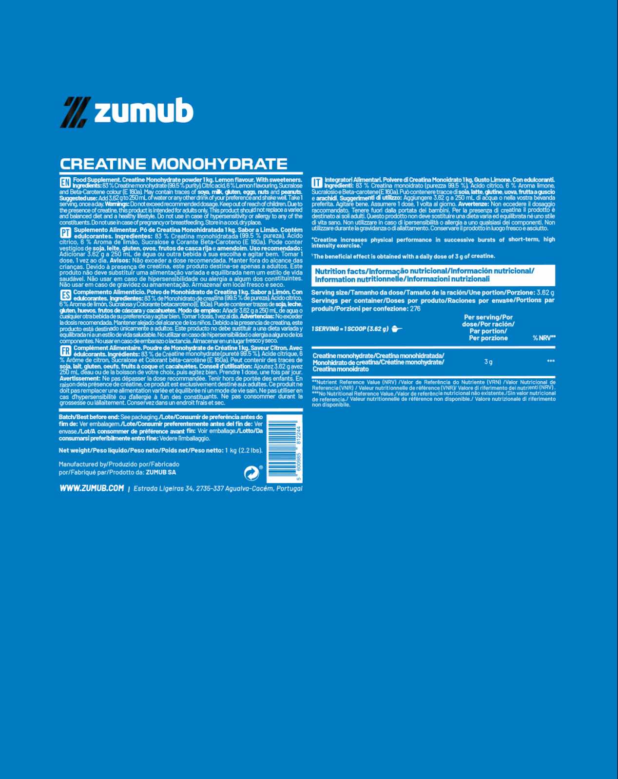 Creatina Zumub 100 g