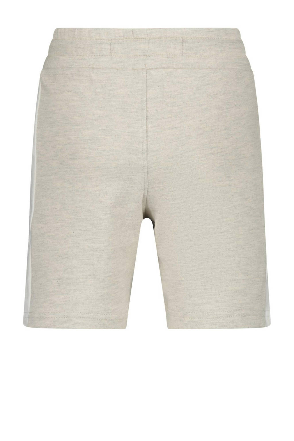 Messi sweatshort Reron met printopdruk lichtgrijs melange