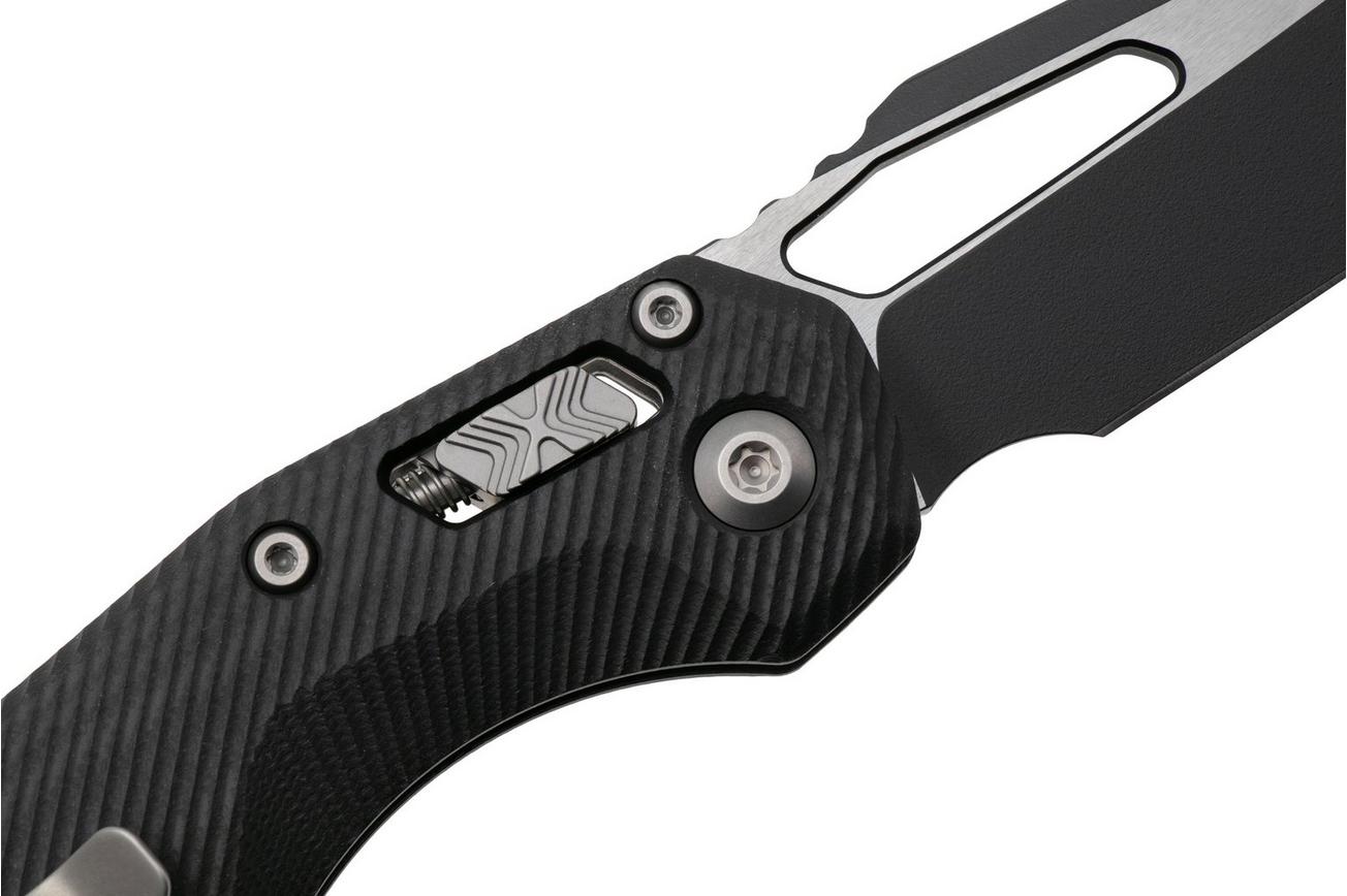 Microtech MSI Standard Issue 210-1FLGTBK, Two Tone Black M390MK, Fluted Black G10 zakmes