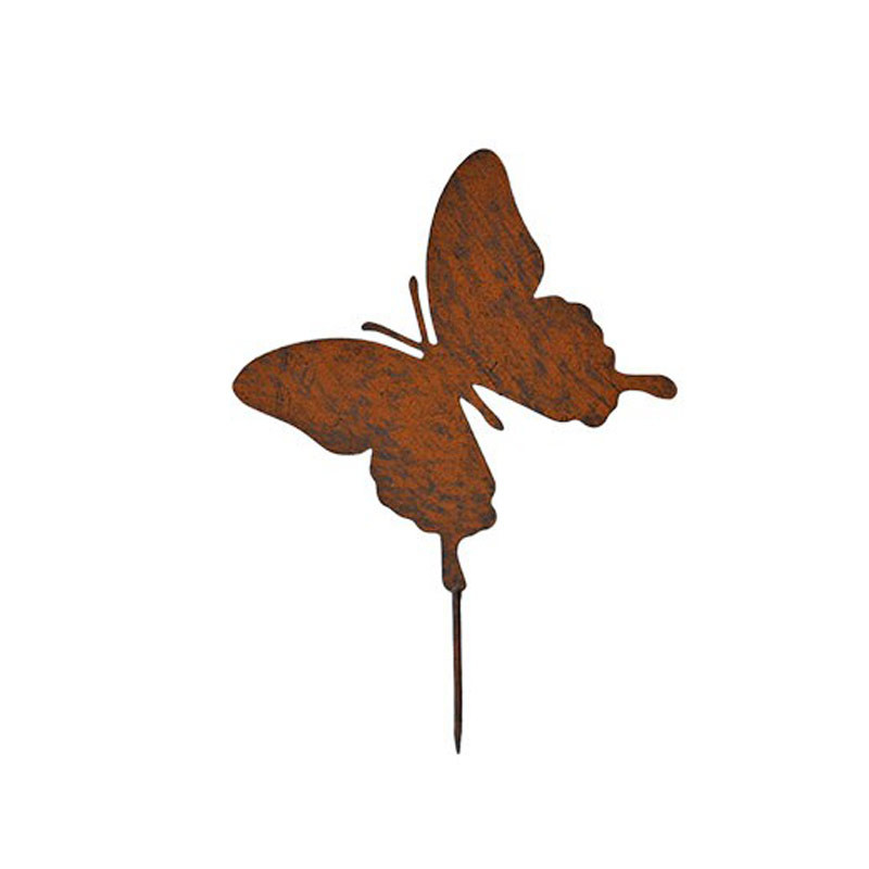 Silhouette déco jardin papillon 29x22cm
