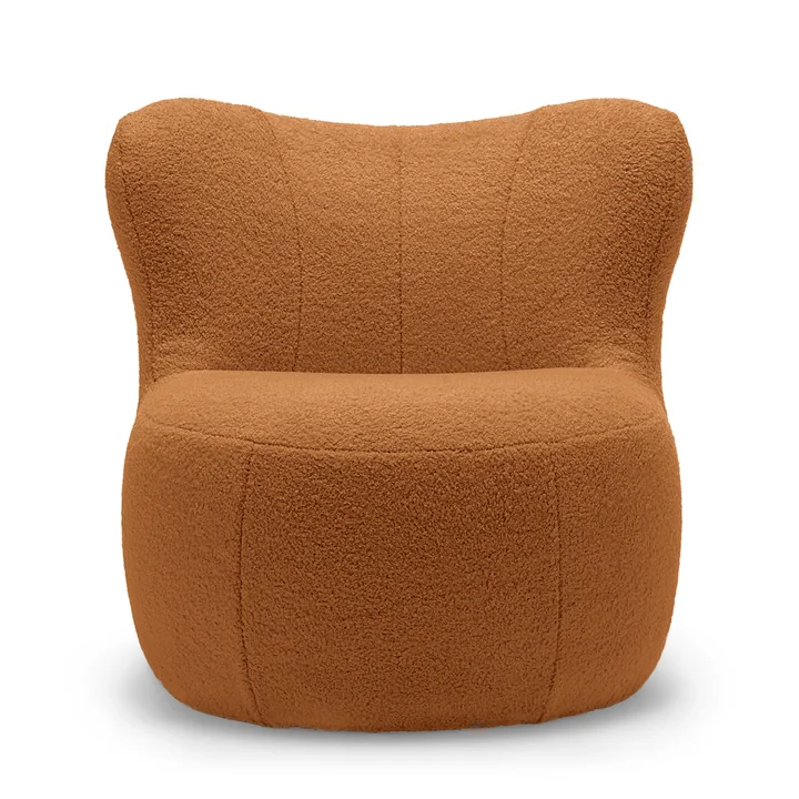 freistil - 173 Sessel (Teddy Edition), orangebraun (6534)