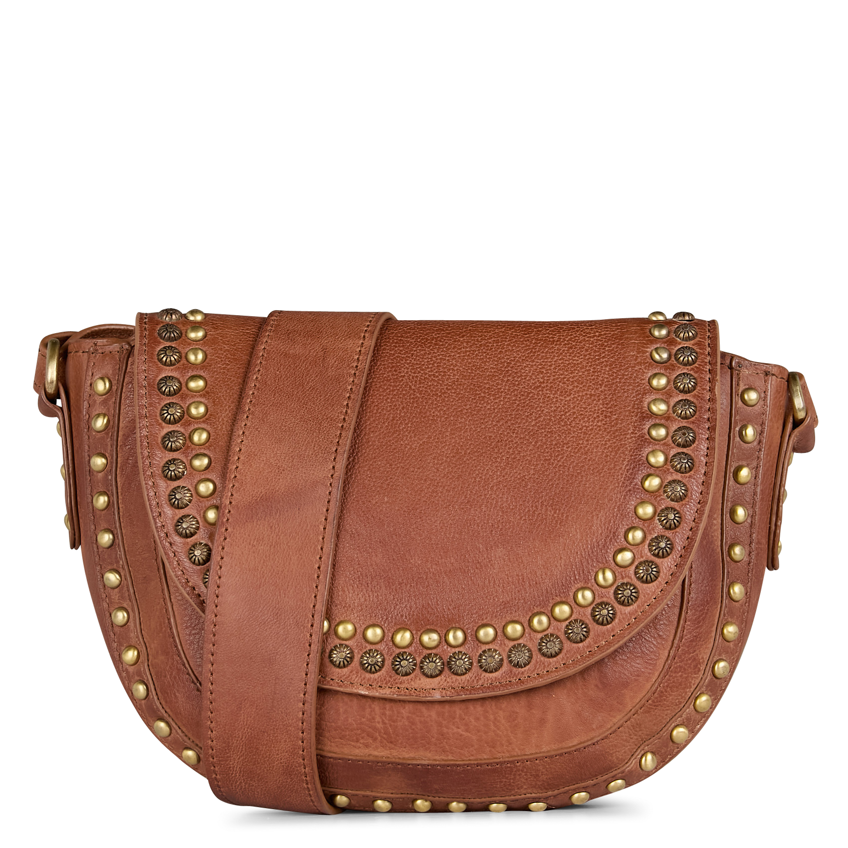 GASPARD MINI - Sac bandoulière en cuir | Beige