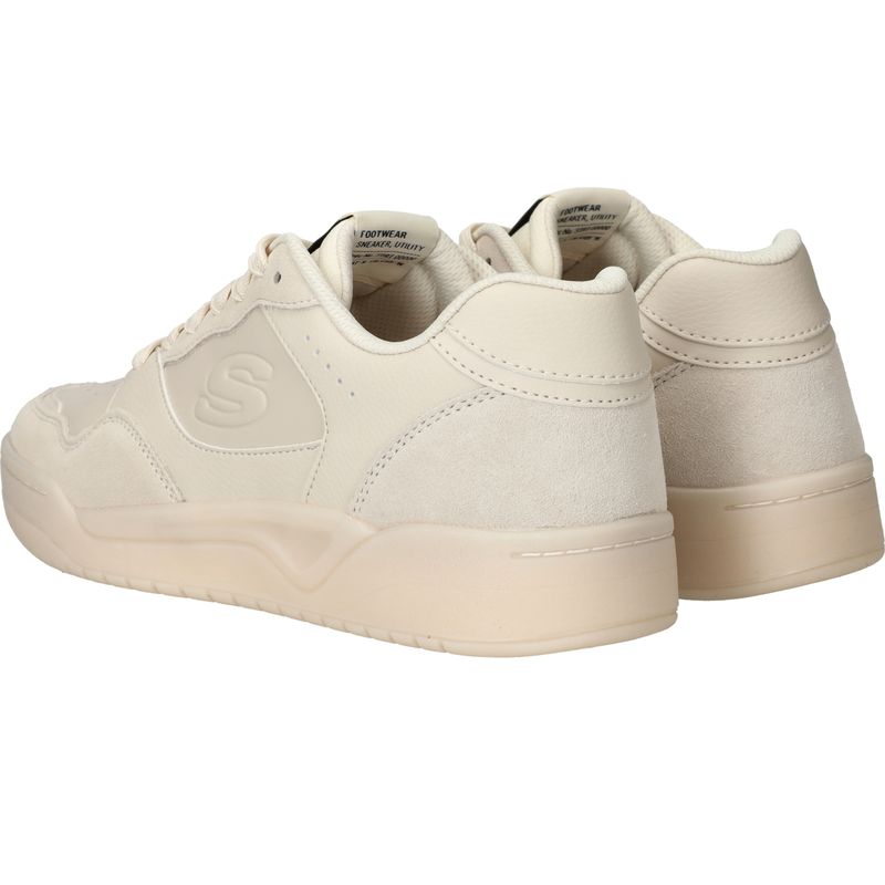 Skechers Koopa Court Volley Low Varsity Sneakers Beige Heren