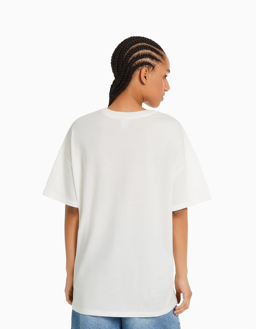 Camiseta de manga curta com estampa