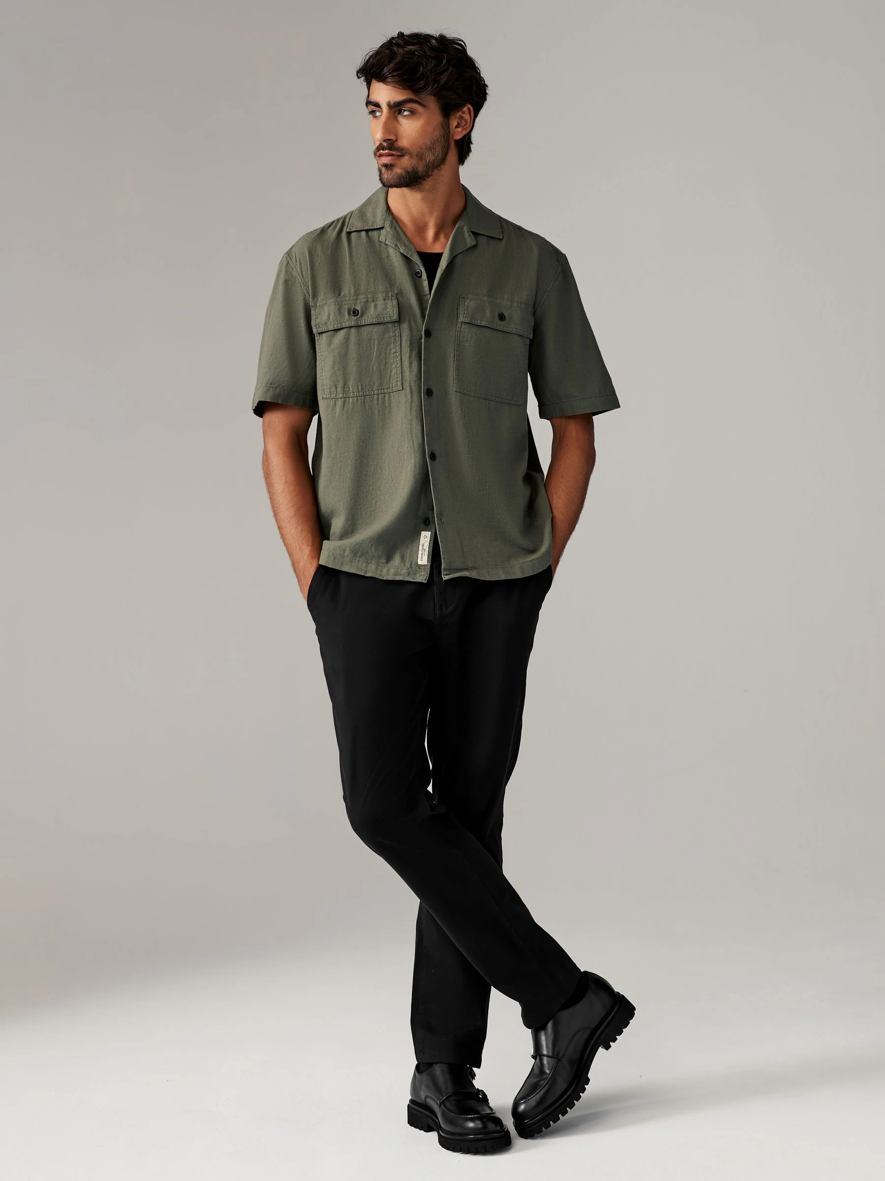 Zwart - Slim Fit - Stretch chino's verpakking van 2