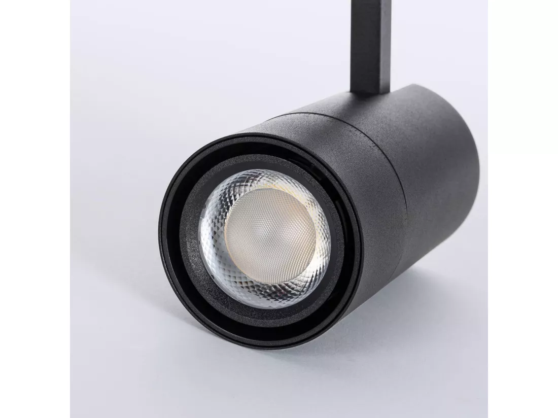 Spot LED sur Rail Triphasé 20W Wild CCT Multi-Angle 24-60º Noir