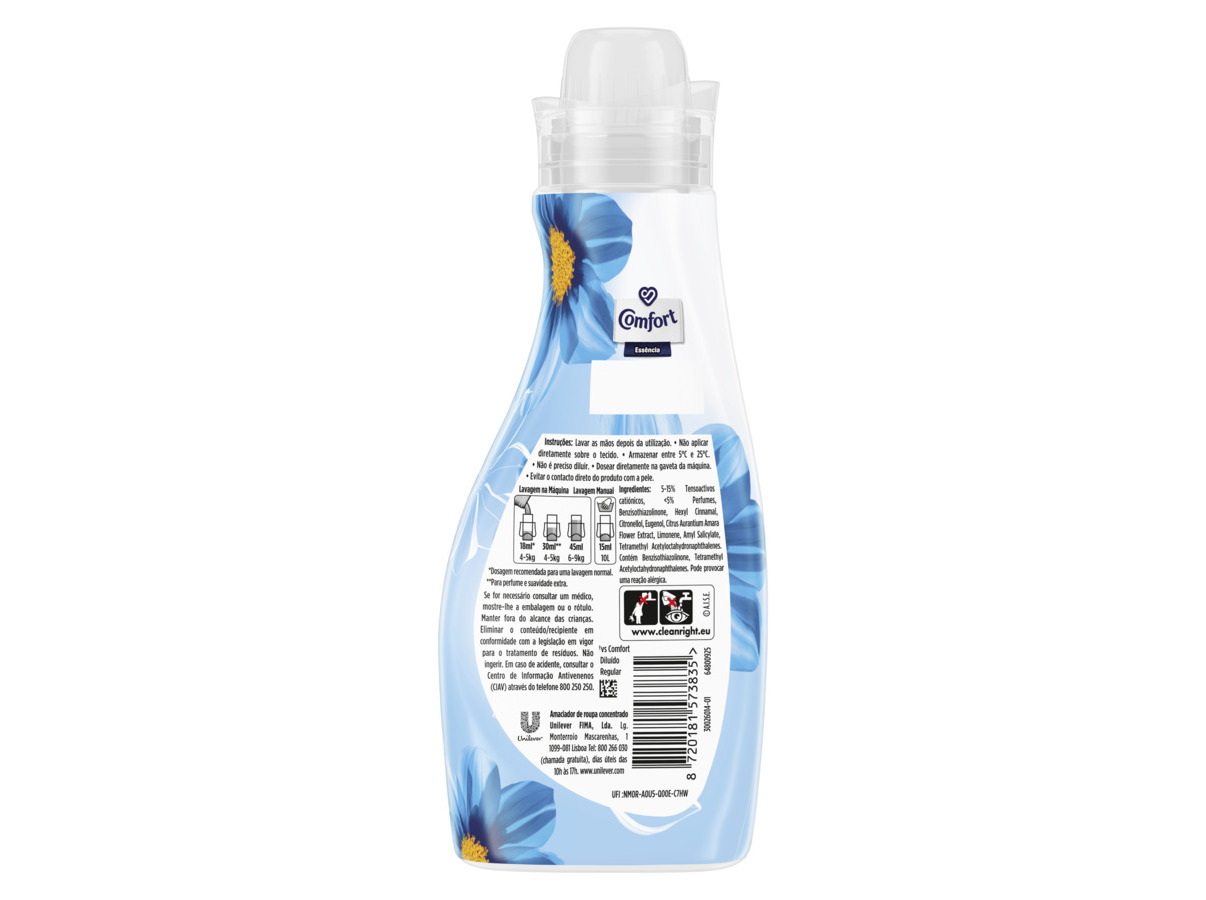 AMACIADOR CONCENTRADO COMFORT ESSÊNCIA AZUL 38D