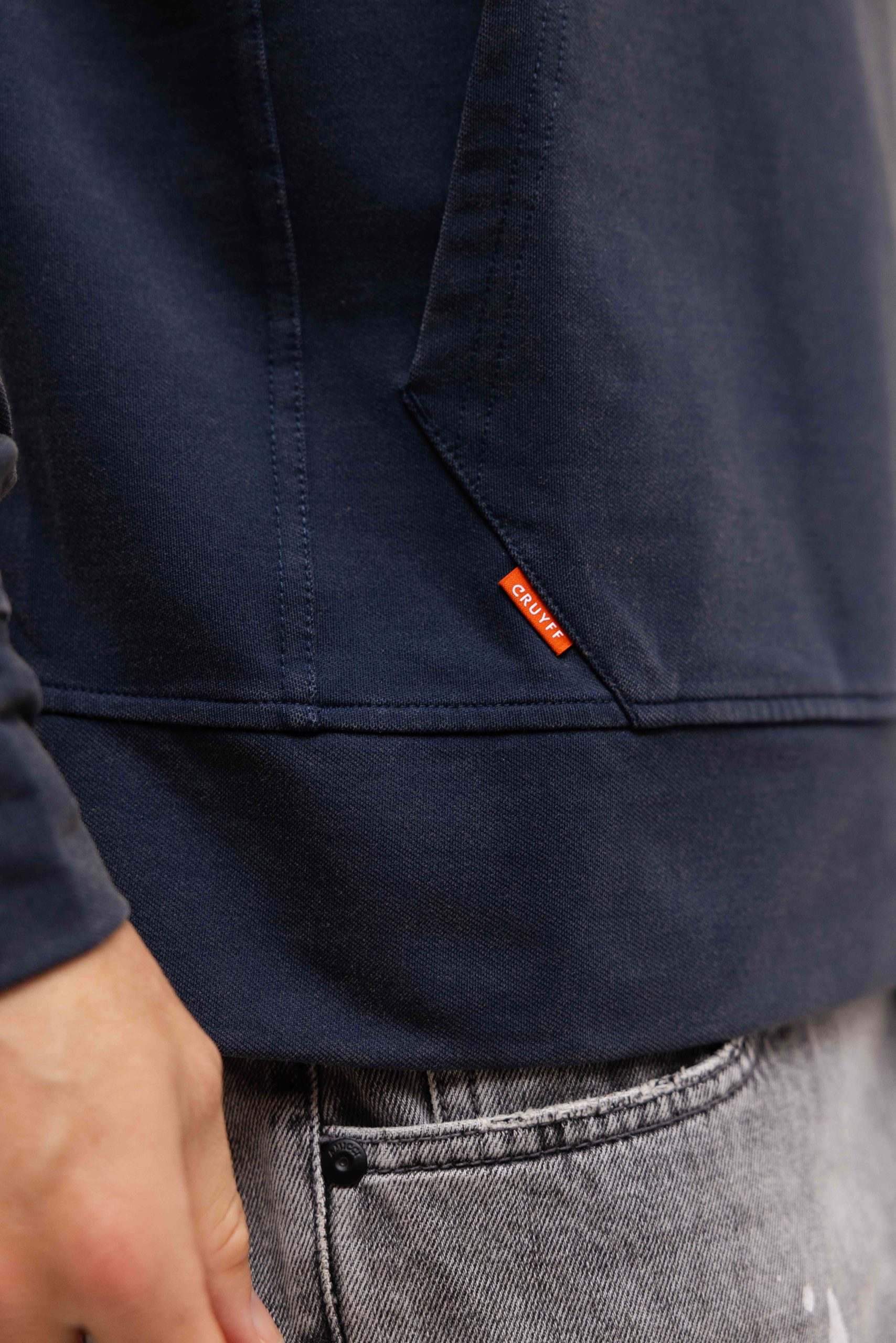 Cruyff Non Denim Hoodie Heren Donkerblauw