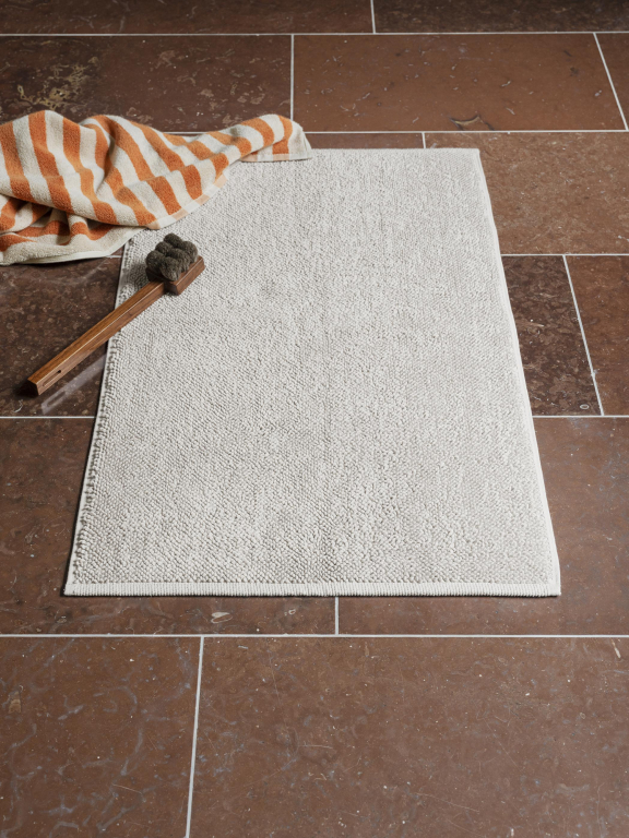 Blomus Arto badlaken met dikke strepen 70x140 Moonbeam/Magnet