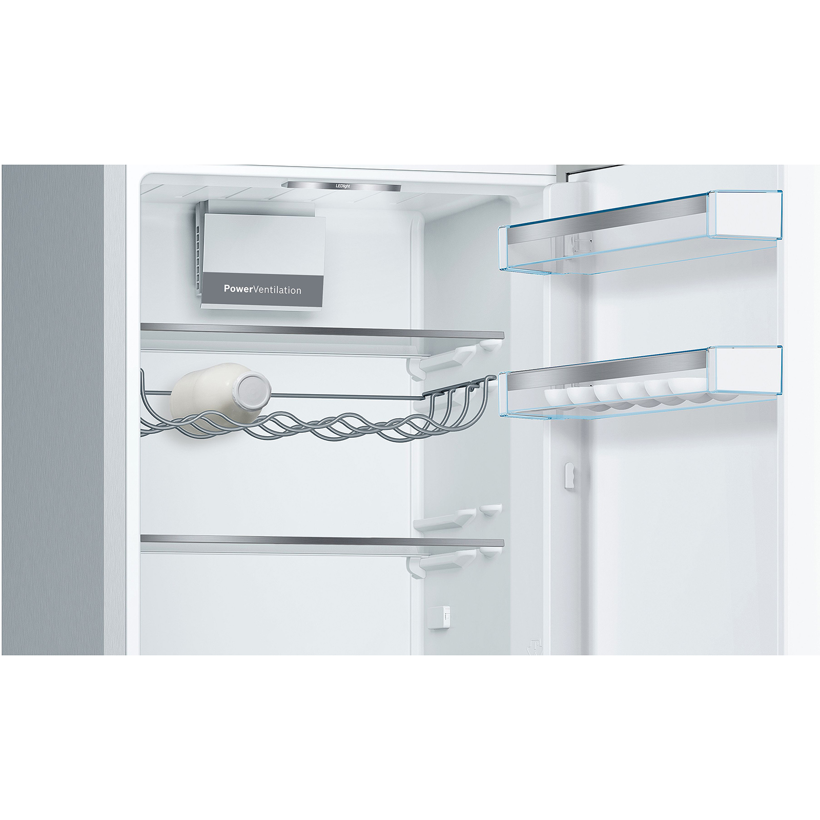 BOSCH Kühl-Gefrierkombination KGE36ALCA - Edelstahl-Optik - C