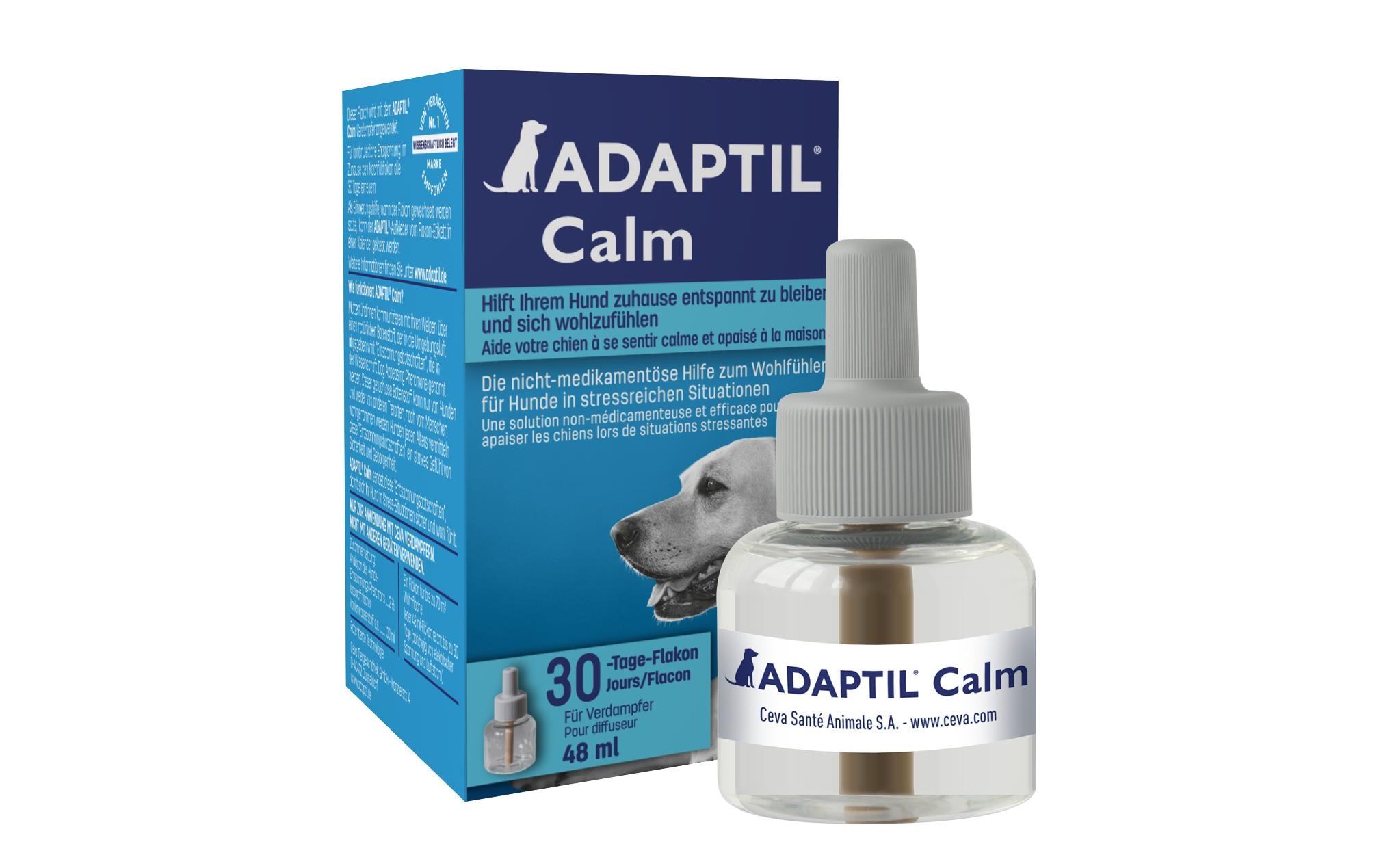 Calm Nachfüllflakon, 48 mlEntspannt Hunde und reduziert Stress