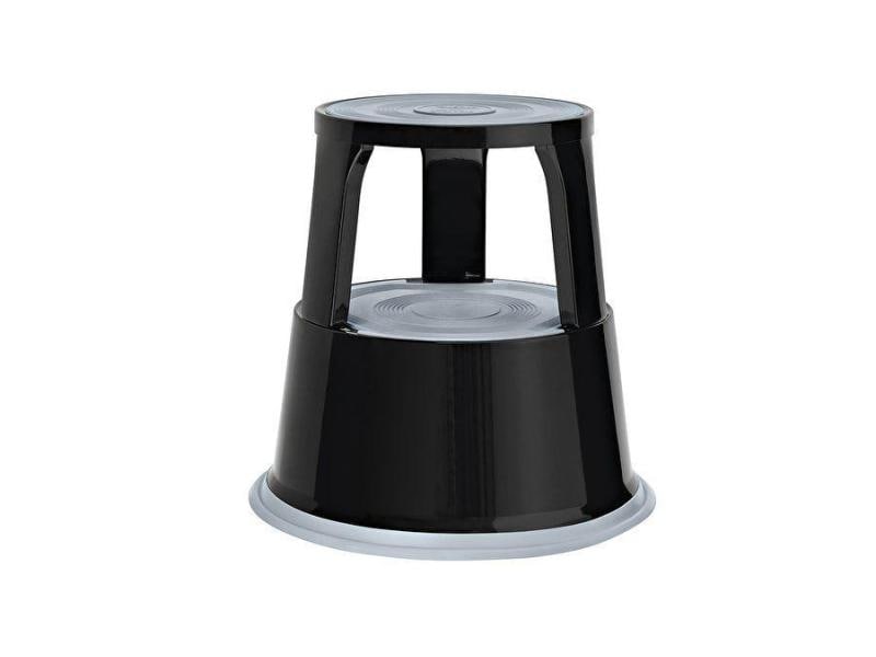 WEDO Hocker Step Metall, Schwarz Rollhocker aus Metall