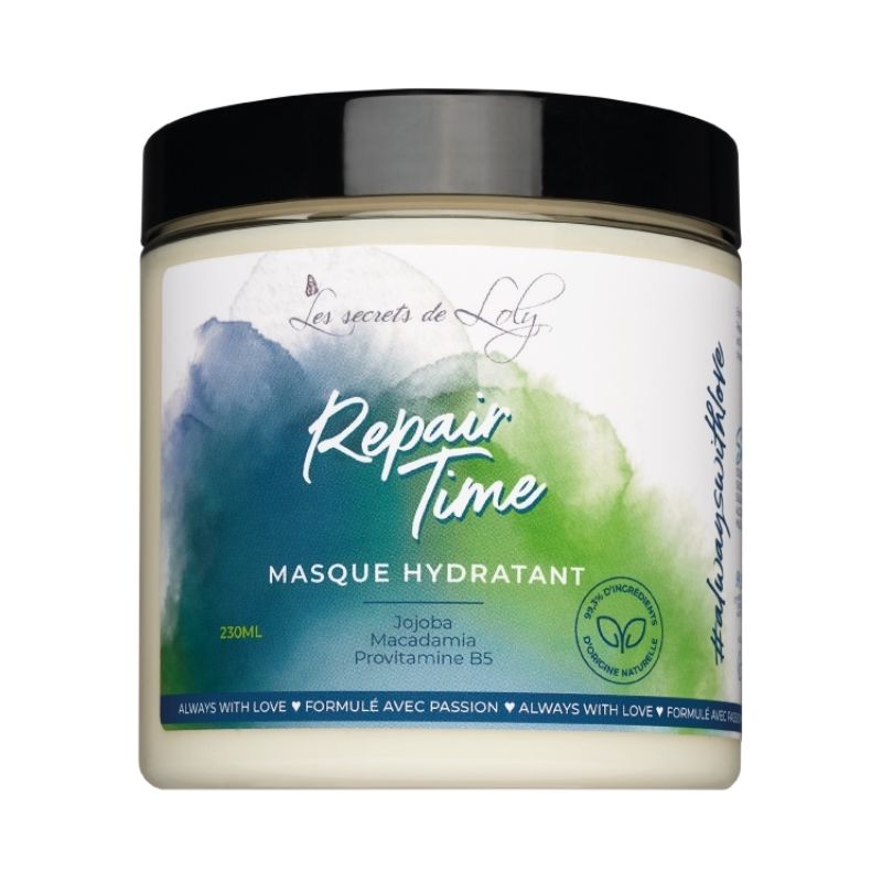 Masque hydratant et fortifiant Repair Time Les Secrets de Loly 230ml