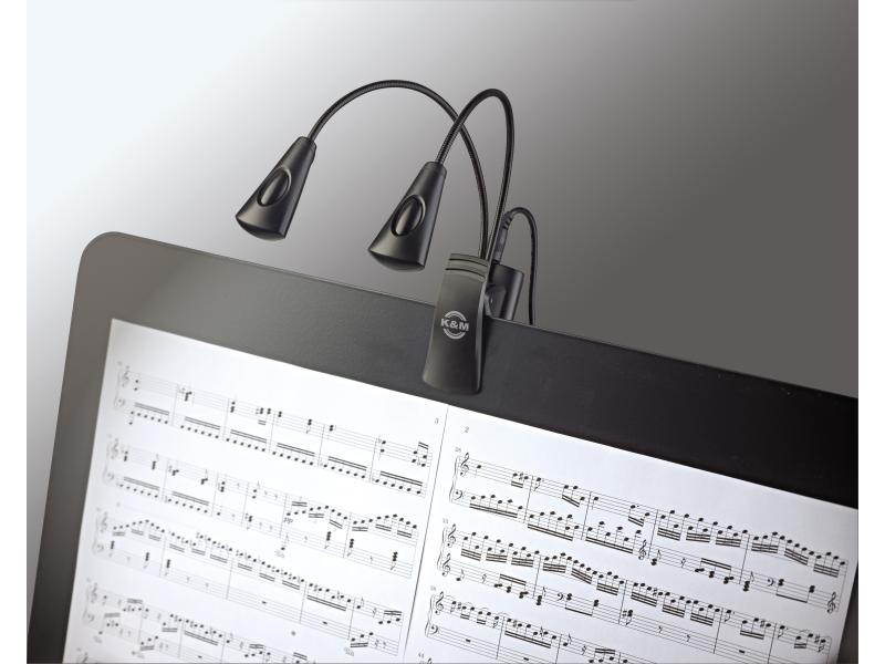 K&M Notenpultleuchte 12245 Notenpultleuchte «Double4 LED FlexLight»