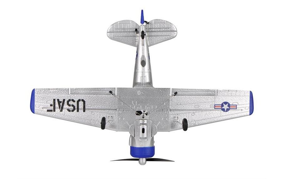 Warbird Mini AT-6 450 mm, Blau, RTF<br>Kleines 4-Kanal RC-Flugzeug mit Gyro