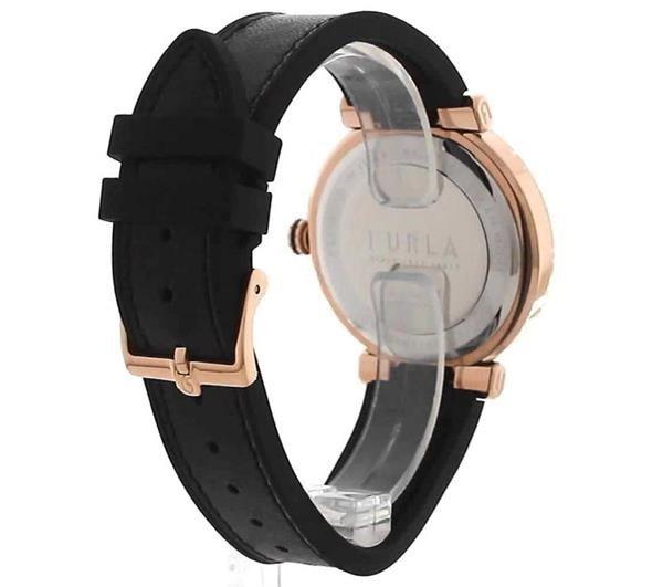 Furla Ladies Furla Block Black Rose Watch WW00011002L3