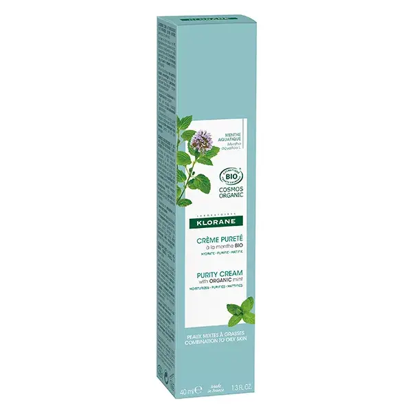 Creme Purificante Orgânico Klorane Aquatic Mint 40ml