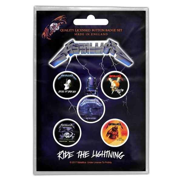 Metallica Button Badge Pack: Ride the Lightning (Retail Pack)