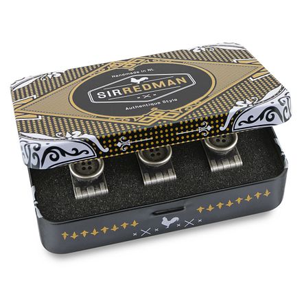 Sir Redman Bretelknopen Antiek Zilver SR-BTNS-ASI kopen