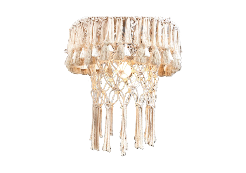 XXL Macramehanglamp Diameter 90 cm