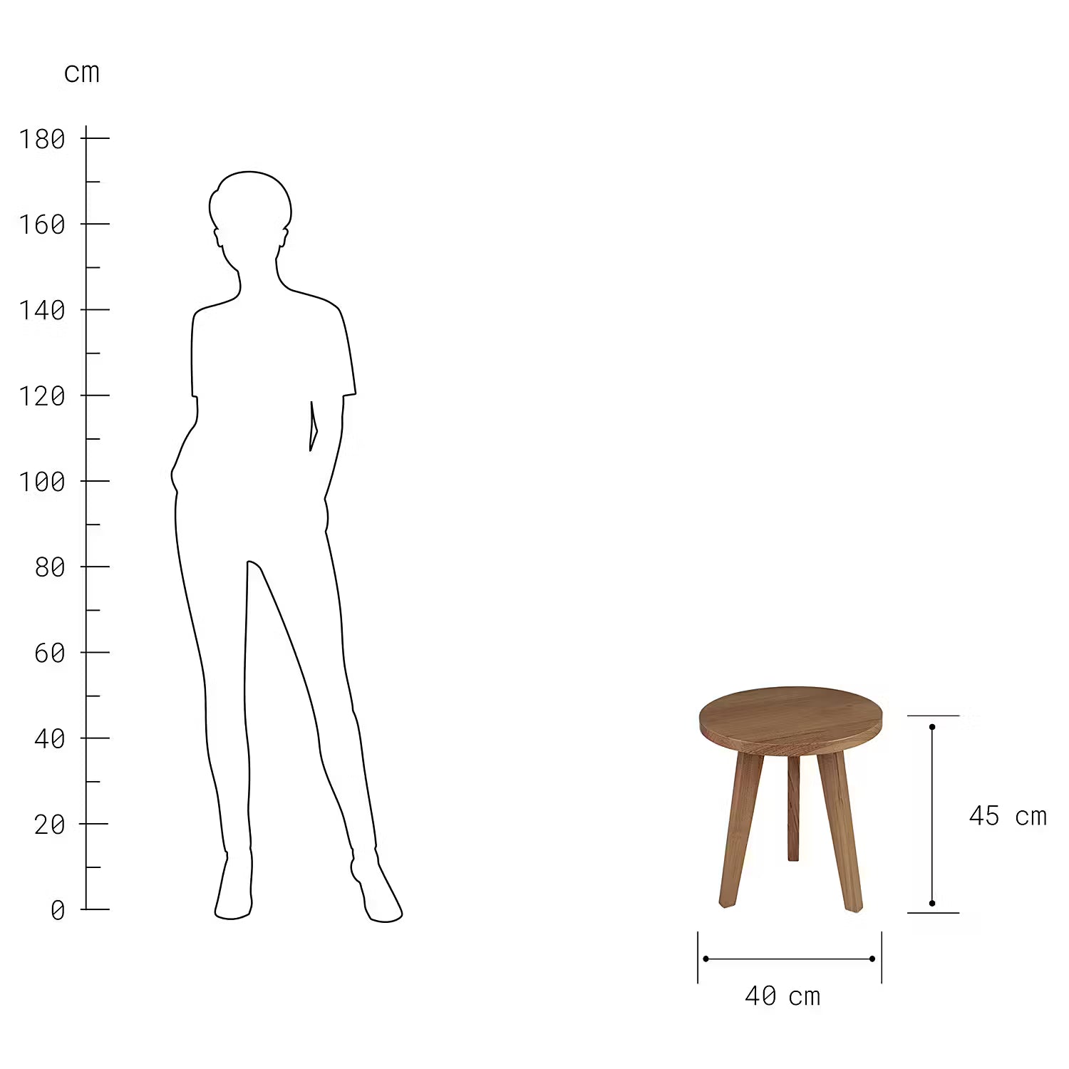 TEAK TIME Couchtisch