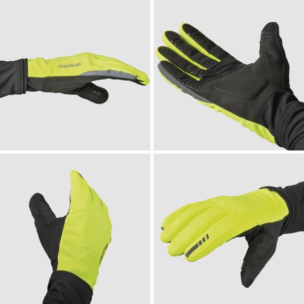 GripGrab Hurricane 2 Midseason Cykelhandsker, Hi-Vis