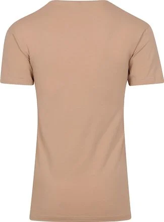 Alan Red T-Shirt V-Neck Stretch Beige 2-Pack 5601/2P/19 NOV T-Shirt Skin kopen