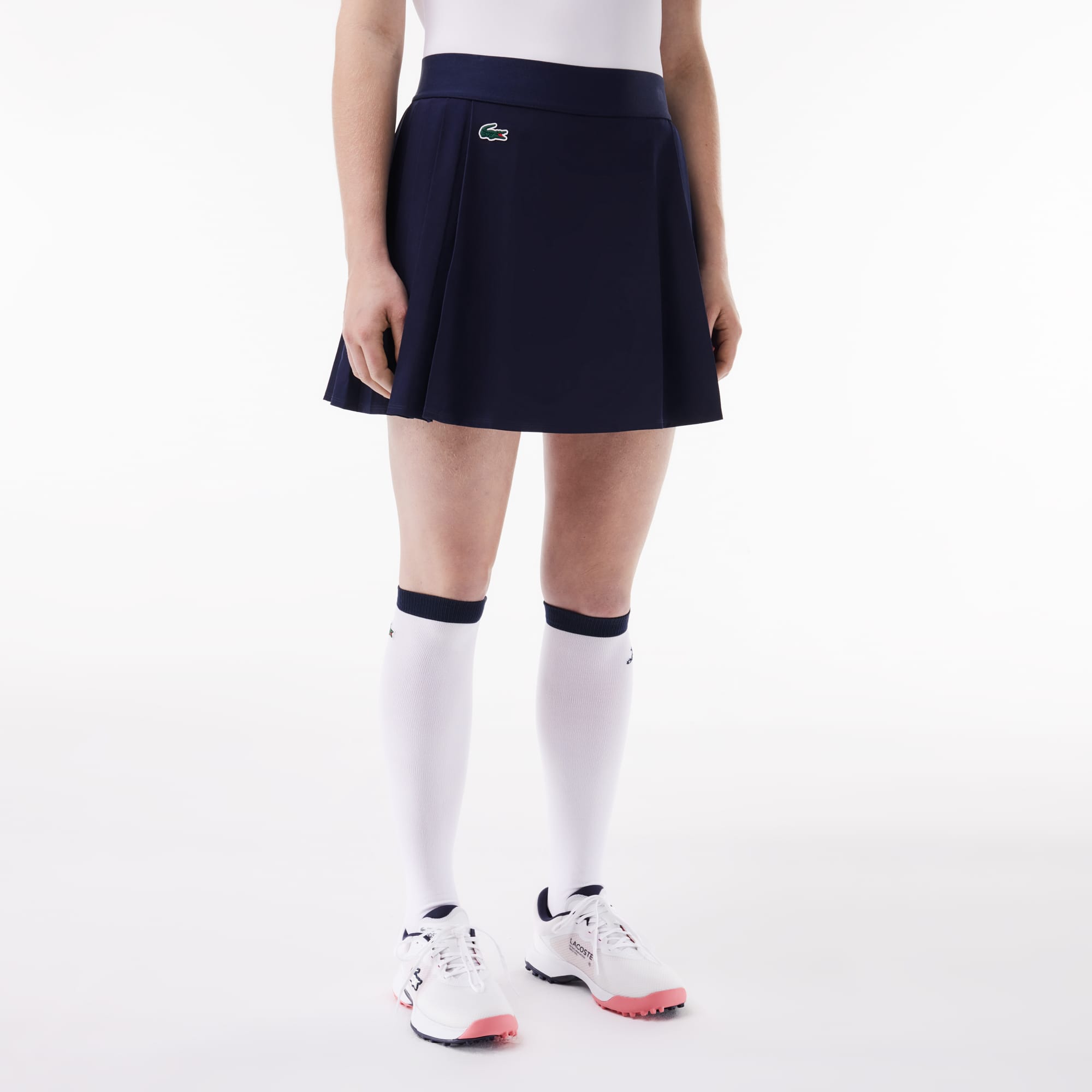 Jupe femme Golf Lacoste SPORT avec shorty intégré ultra-dry Robes & Jupes - Bleu - Lacoste - Femme