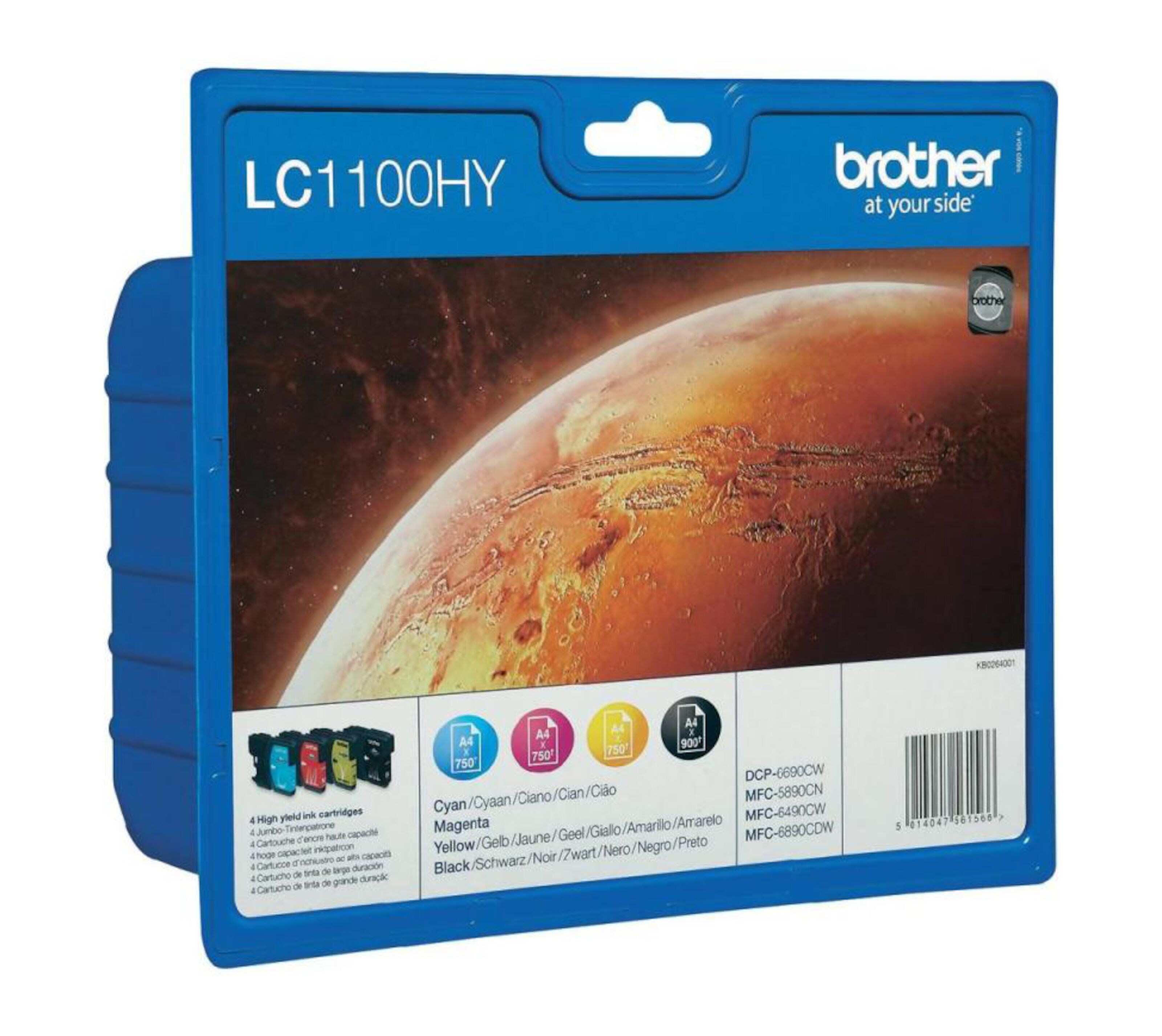 Brother LC1100HY Blekkpatron 4-pk.