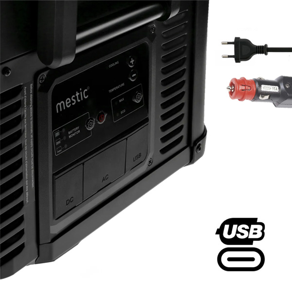 Glacière 35L à compression 12/24V et 230V MESTIC MCCP-35 AC/DC