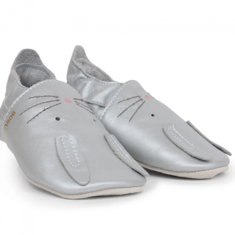 Bobux Bobux chaussons lapin argenté hop