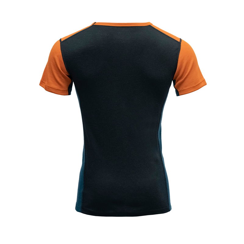 Devold Lauparen Merino 190 T-shirt, herre (Flame / Ink / Flood)