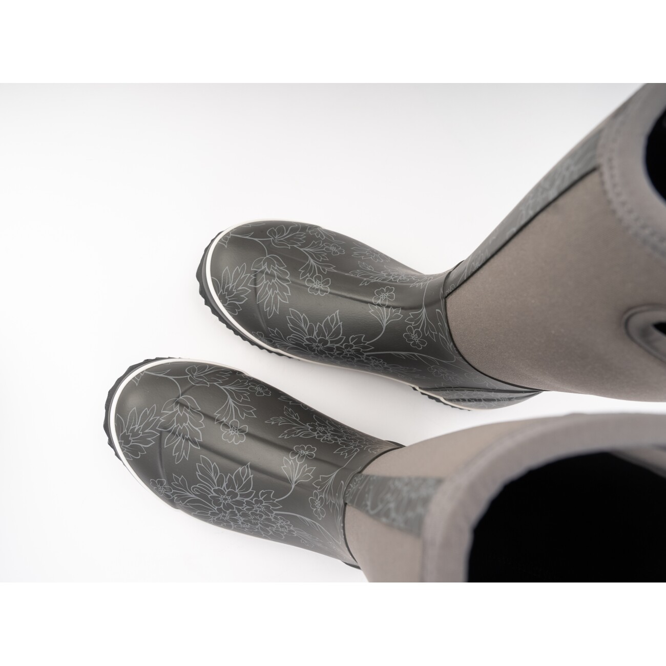 TwoTracks Pia Grey Neoprenstiefel hoch 39 - EU