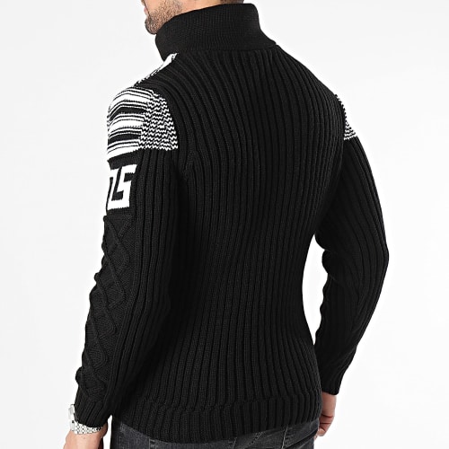 Pull Col Amplified Noir