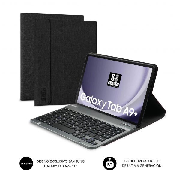 Subblim Capa com Teclado KeyTab Pro BT SUBKT3-BTS060 para Samsung Galaxy A9  11 Preto
