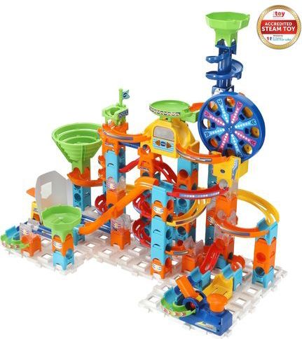 VTech - Marble Rush - Knikkerbaan - 128 Onderdelen - Incl. 10 Knikkers met Licht- en Geluidseffecten