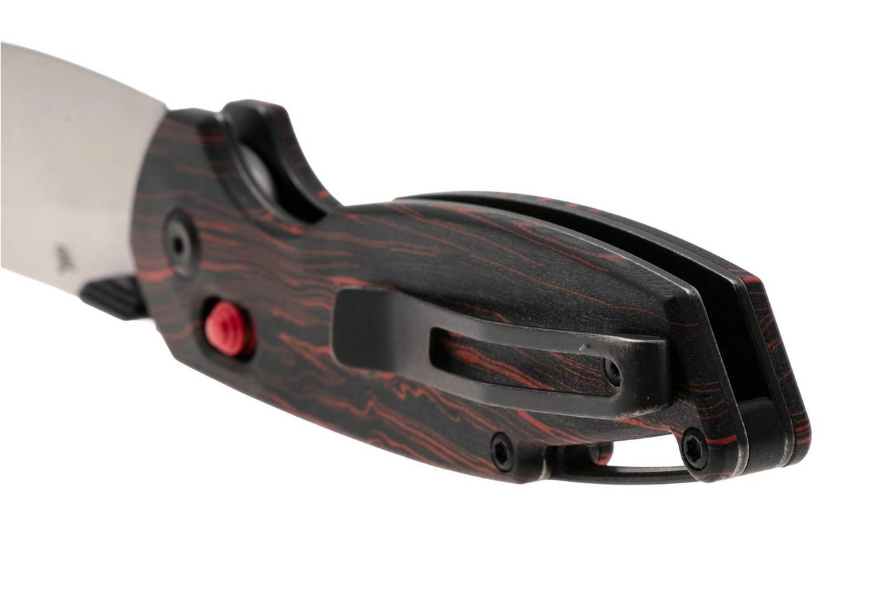 Tenable Knives Model 6 T1022V8 Stonewashed 14C28N, Red Black G-Mascus, zakmes, Nick Swan