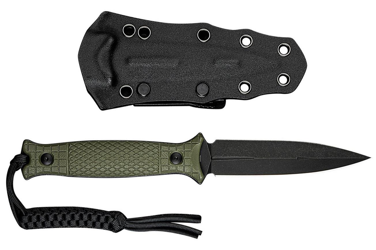 Civivi Perfrico C23026-2 Black Stonewashed 14C28N OD Green G10, vaststaand mes