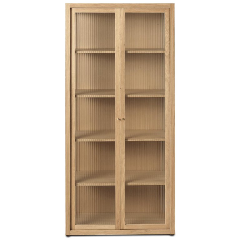 Ferm Living Reed vitrinekast naturel eiken