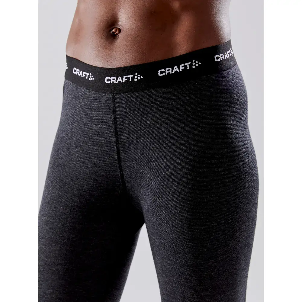 Craft CORE Wool Merino Thermobroek Lang Zwart Dames
