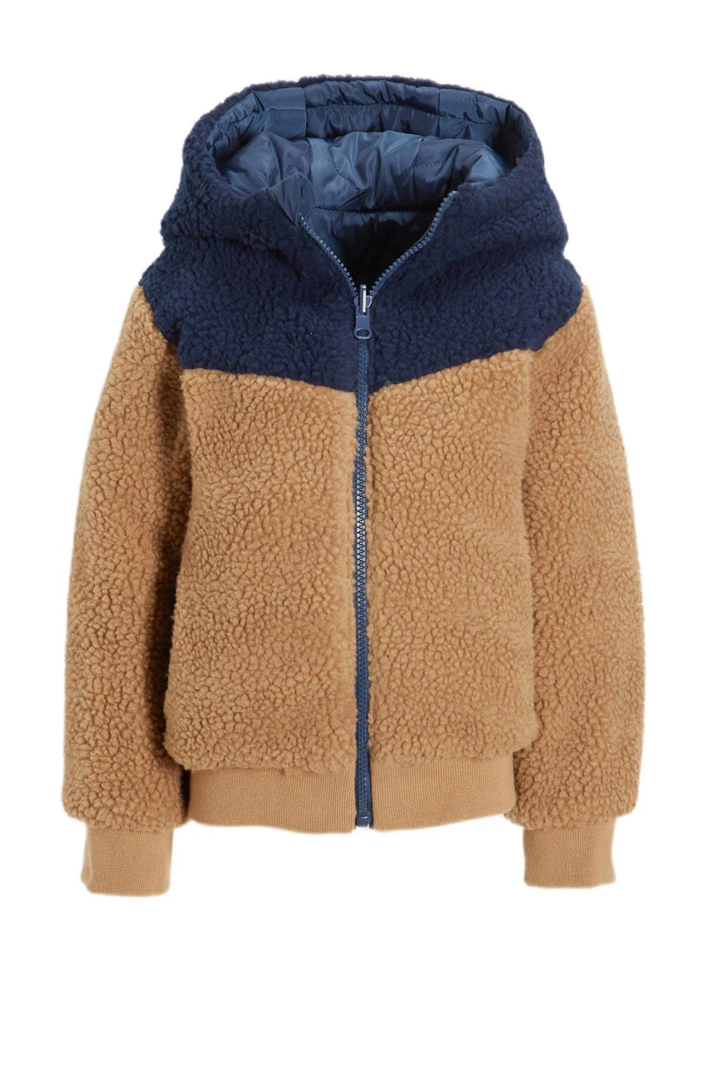 Orange Stars reversible winterjas Nanet bruin/blauw