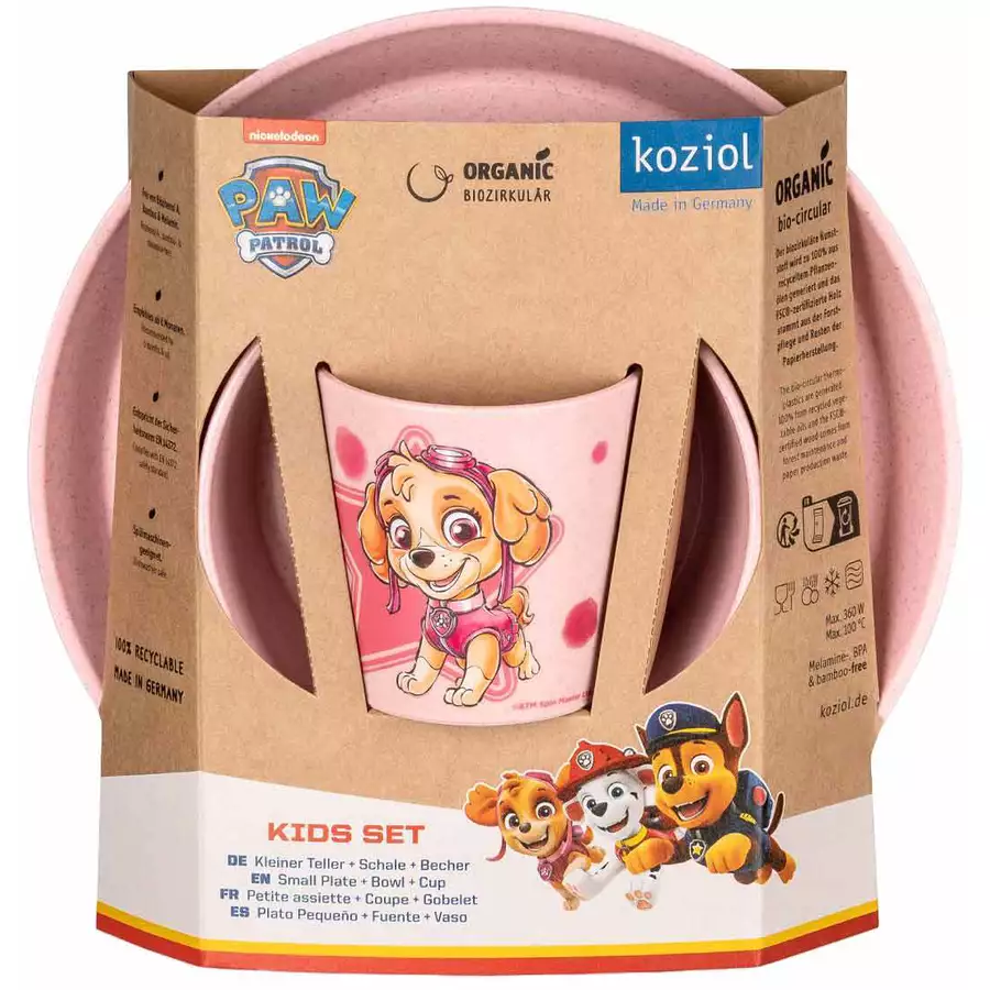 Koziol Kindergeschirrset Connect 3er Set pink