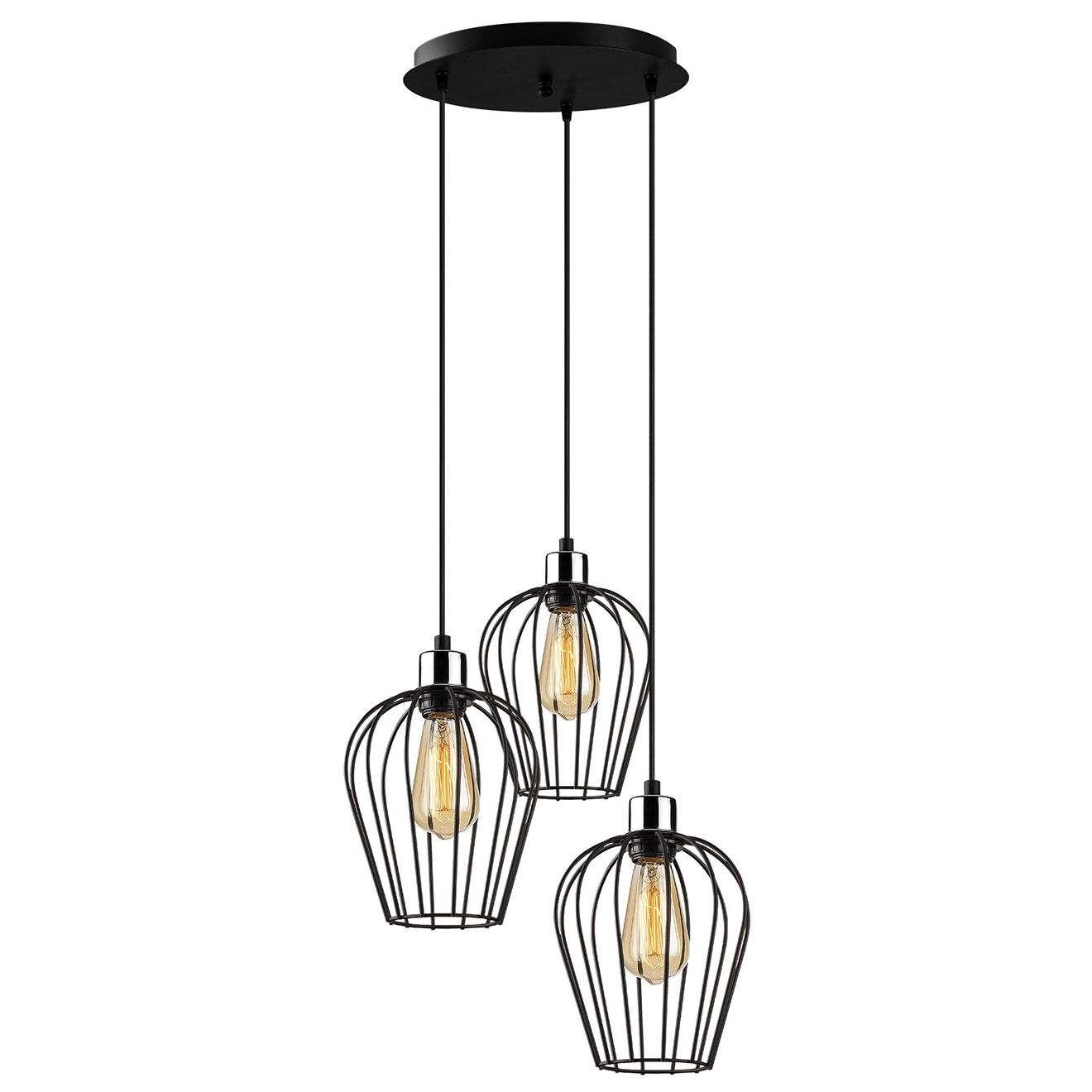Opviq Suspension Tel noire - 41x115 cm