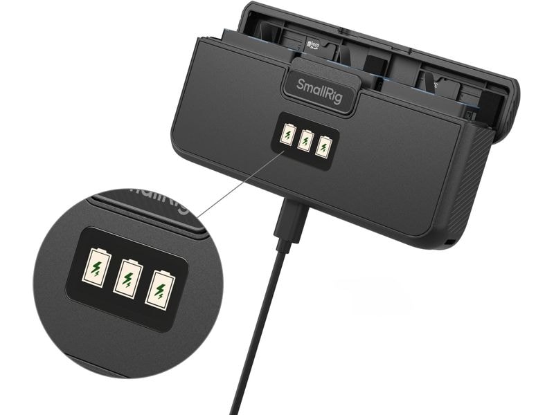 Smallrig Digitalkamera-Akku GoPro Hero Battery and Charger Ersatzakku mit Ladecase
