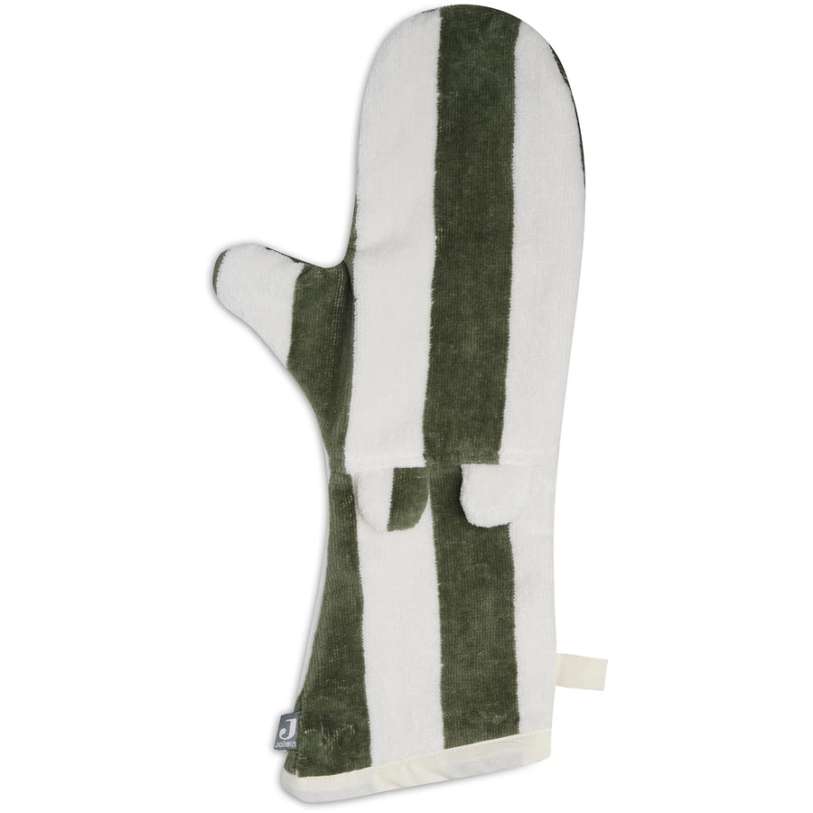 jollein Waschhandschuh Stripe Frottee Green Leaf