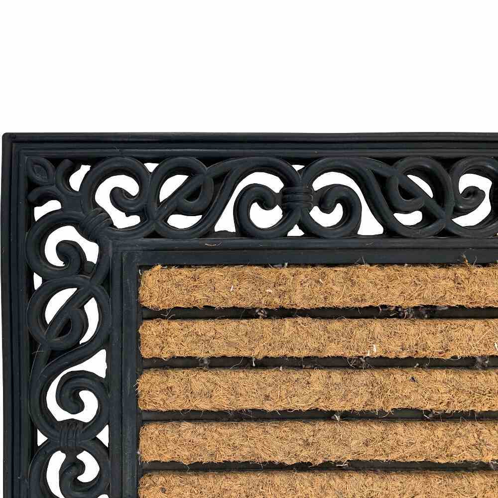 Gummimatte IMPALLA - schwarz-natur - 45x75 cm