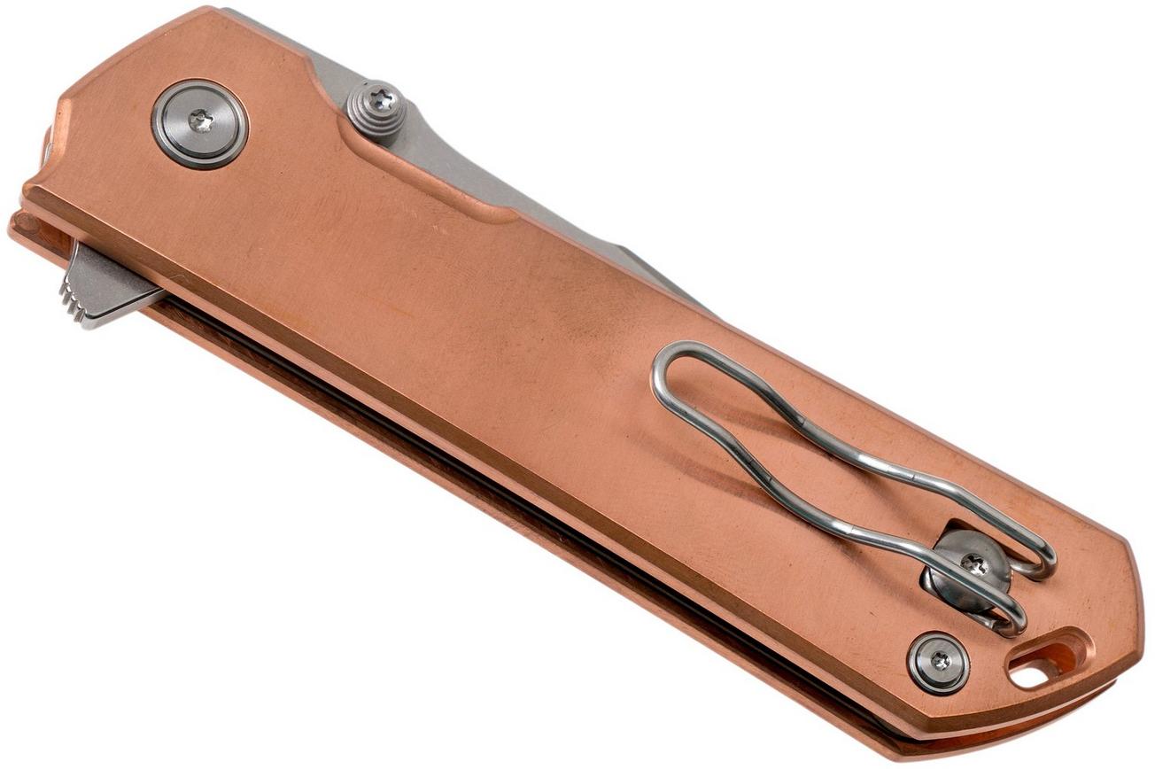Böker Plus Kihon Assisted Copper 01BO165 zakmes, Lucas Burnley design