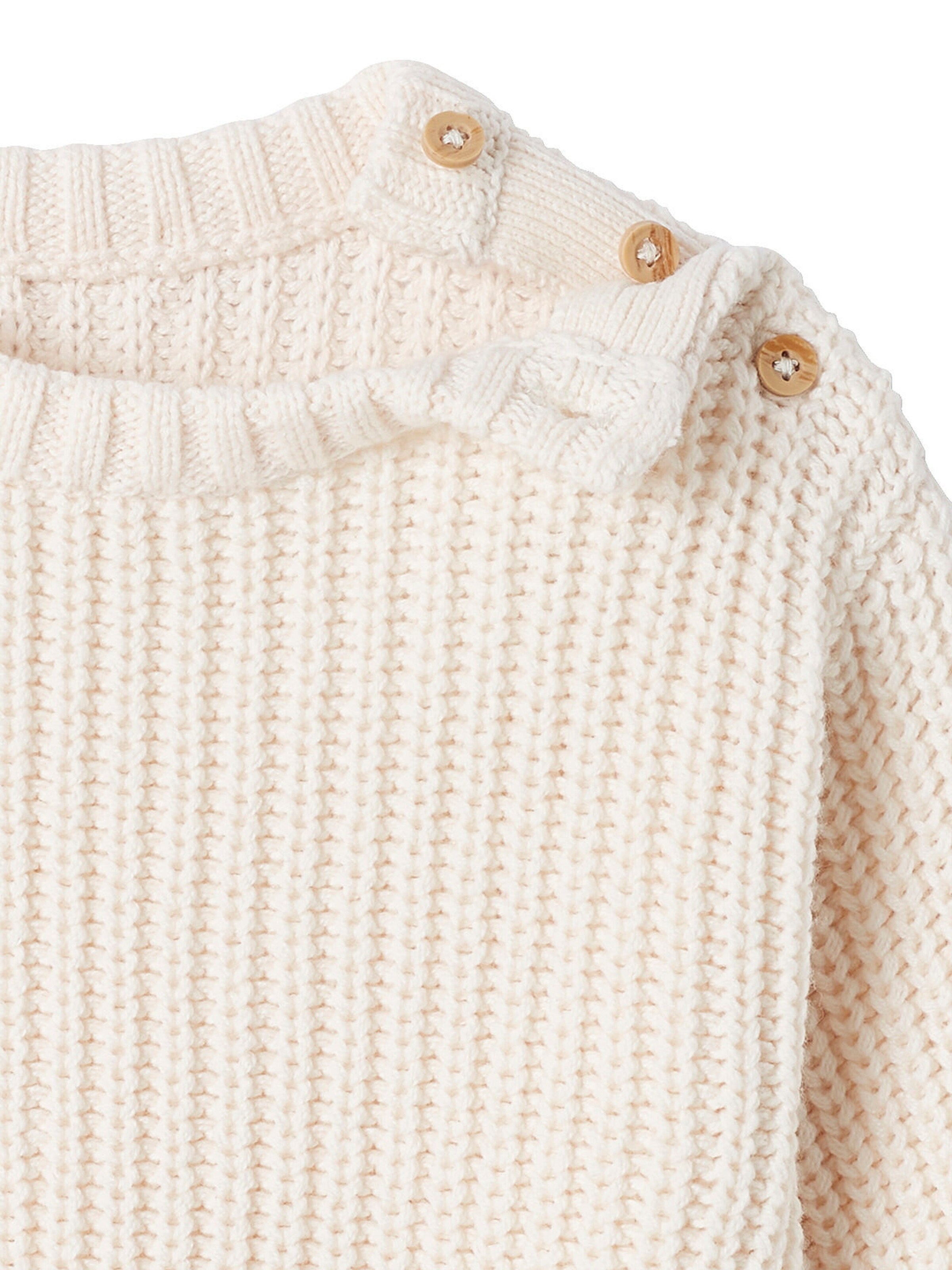 Vertbaudet Baby Strickpullover wollweiß